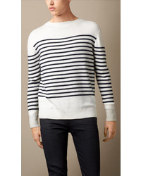 Burberry Brit Breton Stripe Cashmere Blend Sweater
