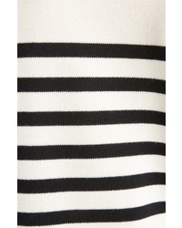 Saint Laurent Button Detail Stripe Sweater