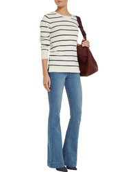 N.Peal Cashmere Striped Cashmere Sweater