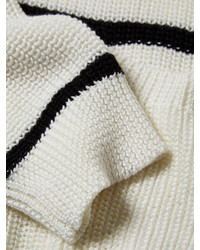 Cotton Ribbed Striped Sweater