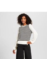 Who What Wear Cozy Striped Crew