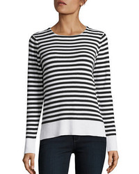Design Lab Lord Taylor Long Sleeve Striped Sweater