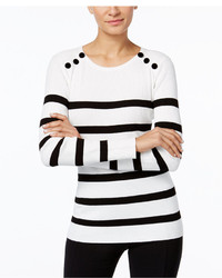 INC International Concepts Embellished Striped Sweater Only At Macys