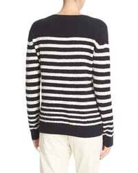 Vince Engineered Stripe Wool Blend Pullover