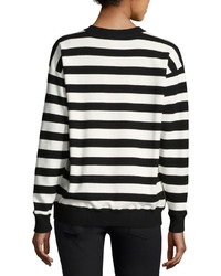 Grey Jason Wu Oversized Striped Sweater