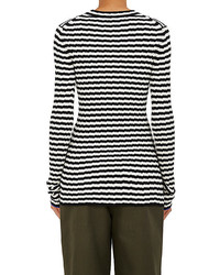 Proenza Schouler Irregular Striped Silk And Cashmere Sweater