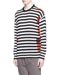 Paul Smith Jeans Stripe Colourblock Wool Knit Sweater