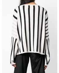 Fine Edge Loose Fit Striped Sweater