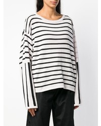 Fine Edge Loose Fit Striped Sweater