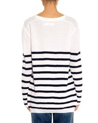 MiH Jeans Mih Jeans Slouch Breton Stripe Wool Sweater
