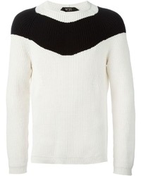No.21 N21 Contrasting Stripe Ribbed Sweater