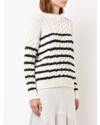 Loewe Striped Cable Knit Jumper