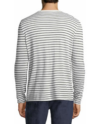 ATM Anthony Thomas Melillo Striped Cashmere Blend Sweater