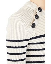 Isabel Marant Striped Hatfield Sweater White