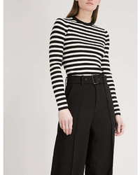 mo&co. Striped Knitted Jumper