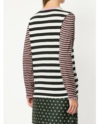 Alexa Chung Striped Pattern Loose Sweater