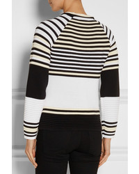 Opening Ceremony Striped Ribbed Cotton Sweater