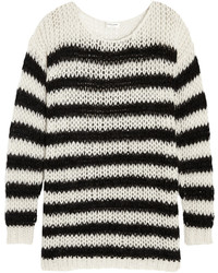 Saint Laurent Striped Wool Blend Sweater