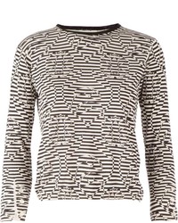 Thom Browne Op Art Striped Sweater