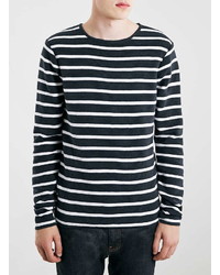 Men's White and Black Horizontal Striped | Men's Fashion