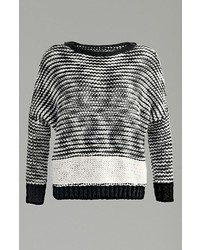 Trouve Trouv Reverse Stitch Pullover Sweater