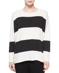 eskandar Wide Striped Cashmere Sweater