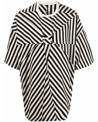 Rick Owens DRKSHDW Abstract Stripe Oversized T Shirt