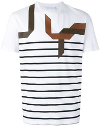 Neil Barrett Abstract Striped T Shirt