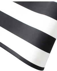 Choies Black And White Stripe Visco Elastic T Shirt