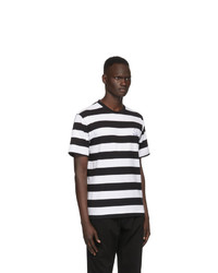 Études Black And White Striped Wonder T Shirt