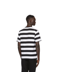 Études Black And White Striped Wonder T Shirt