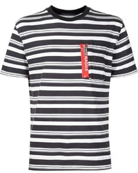 Christian Dada Striped Pocket T Shirt