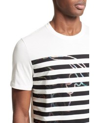 Versace Collection Hologram Stripe T Shirt