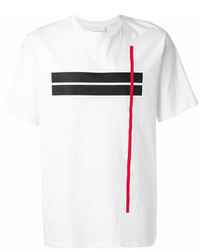 Neil Barrett Contrast Stripe T Shirt