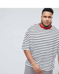 Asos Design Plus Oversized Stripe T Shirt