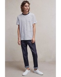 French Connection Fine Stripe Jersey T Shirt