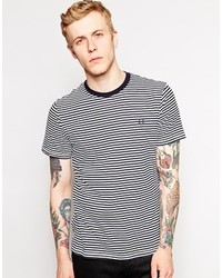 Fred Perry T Shirt With Fine Stripe