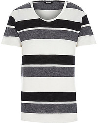 River Island Grey Stripe Only Sons T Shirt