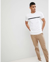 Selected Homme T Shirt With Stripe And Pocket Detail
