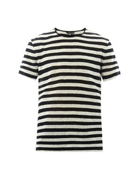 John Varvatos Striped Linen T Shirt