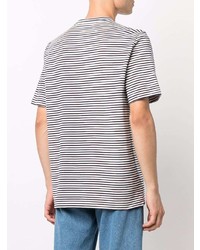 Missoni Logo Print Striped Short Sleeved T Shirt