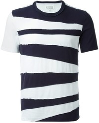 Maison Margiela Striped Panelled T Shirt