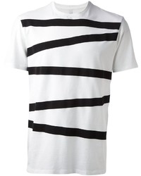 Neil Barrett Asymmetric Stripes T Shirt