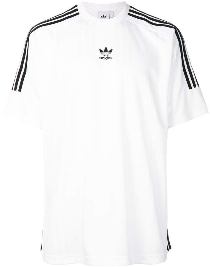 adidas Originals 3 Stripes Jacquard Jersey T Shirt, $73 | farfetch ...