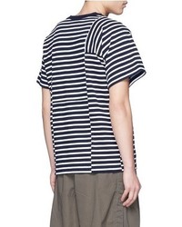 Sacai Patchwork Stripe T Shirt