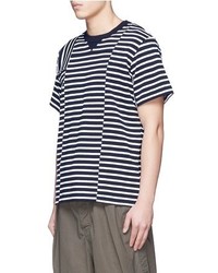 Sacai Patchwork Stripe T Shirt