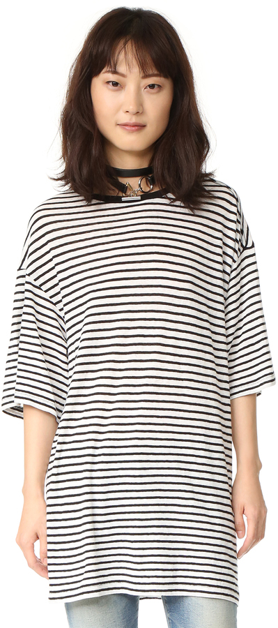 R 13 R13 Oversized Striped Boyfriend Tee 275 shopbop