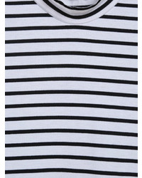Round Neck Striped Slim T Shirt