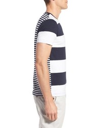French Connection Shake Down Stripe Cotton T Shirt