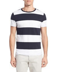 French Connection Shake Down Stripe Cotton T Shirt